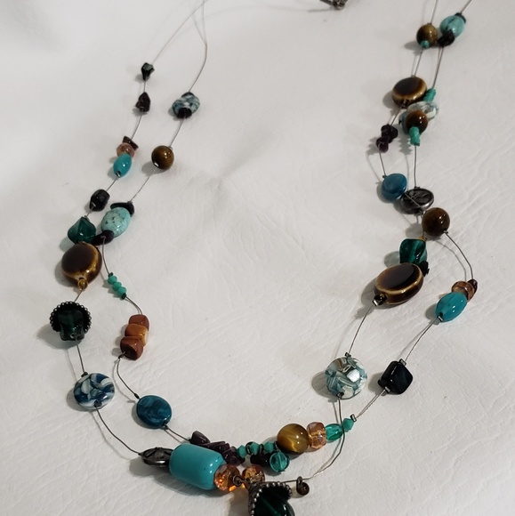 Chico multicolored glass beads necklace 36 inches - Picture 2 of 6
